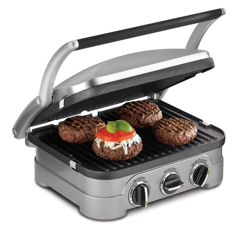 Griddler® Indoor Grill w/ Griddle & Panini Press - ,